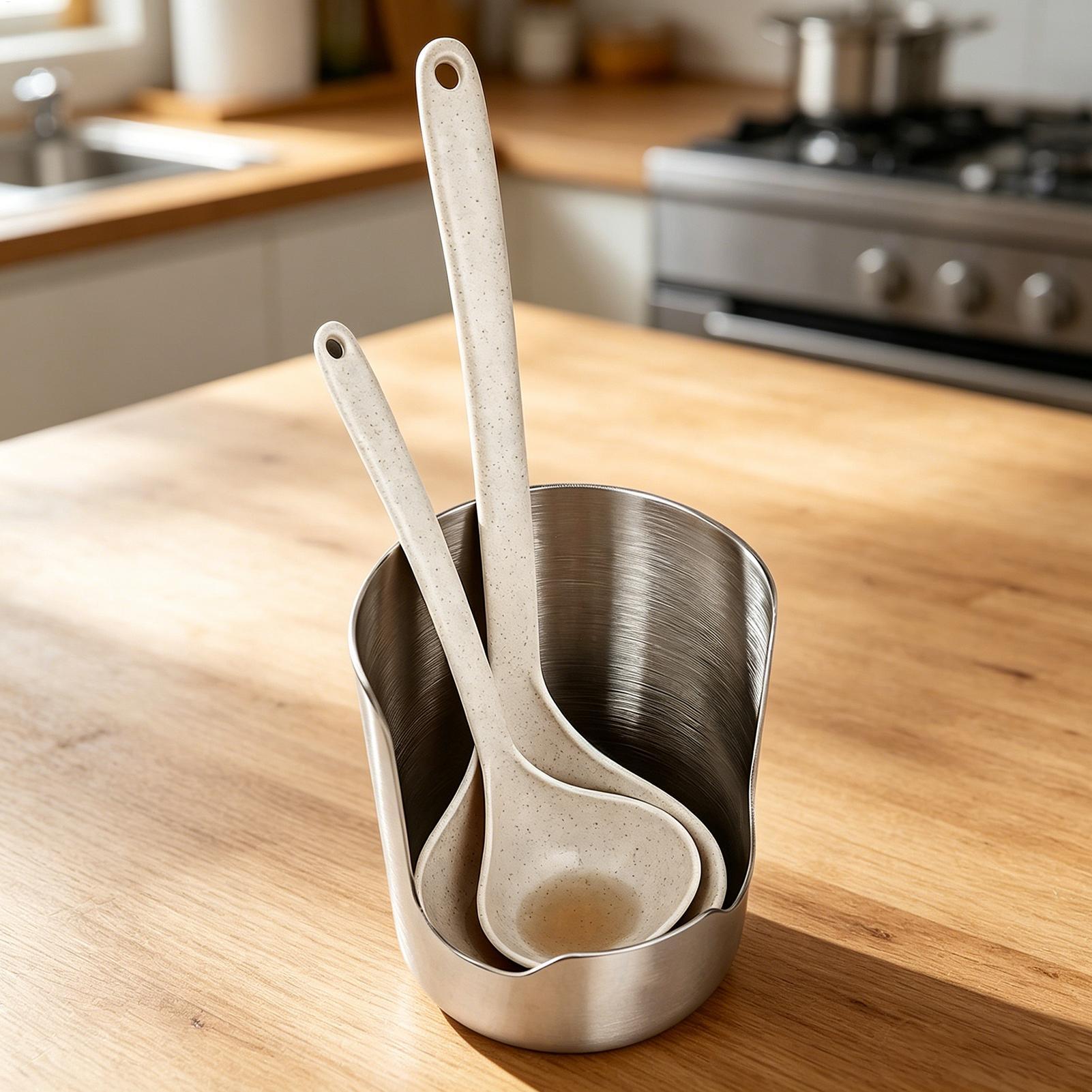 Home Cooking Meals - Organizer na łyżki ze stali nierdzewnej,