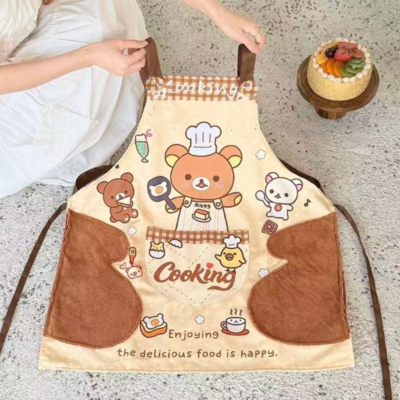 Home Cooking Meals - Uroczy fartuch Rilakkuma, wodoodporny i łatwy