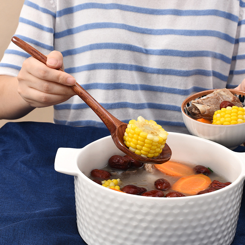 Długa drewniana łyżka do ramen – Home Cooking Meals recenzja i cena