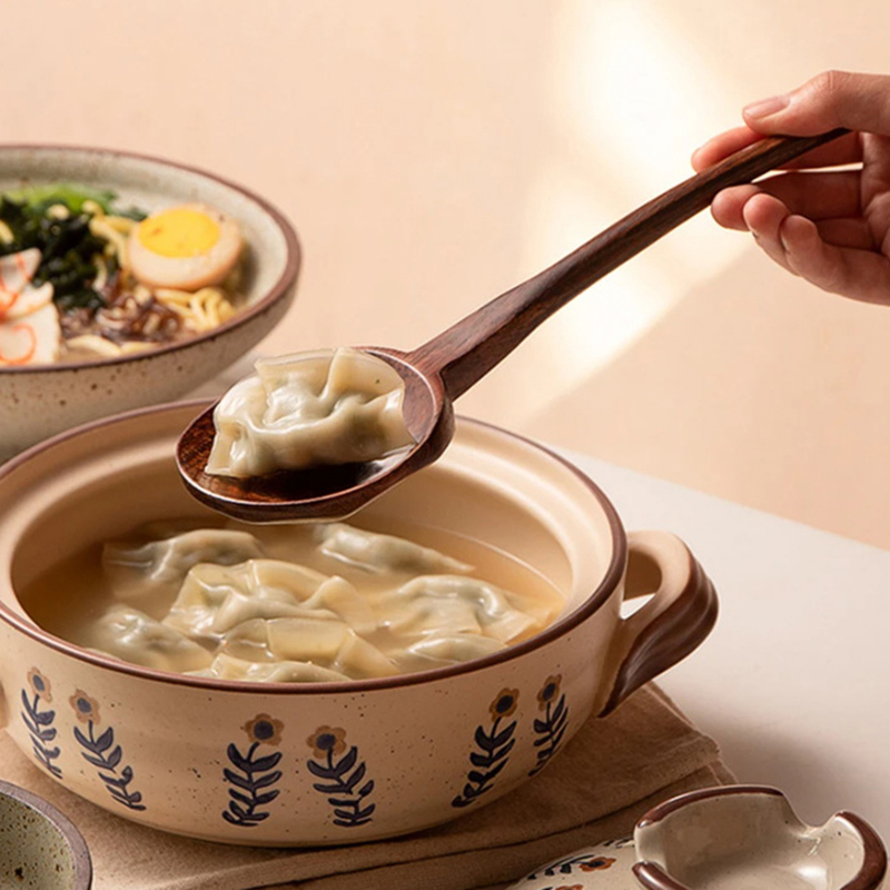 Długa drewniana łyżka do ramen – Home Cooking Meals recenzja i cena