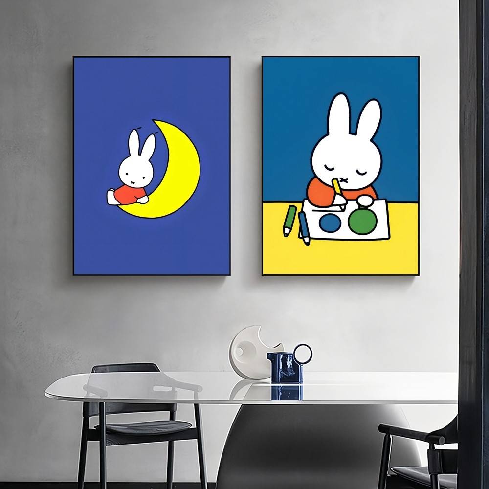 Plakat z kreskówkową M-Miffy,  – Home Cooking Meals recenzja i cena