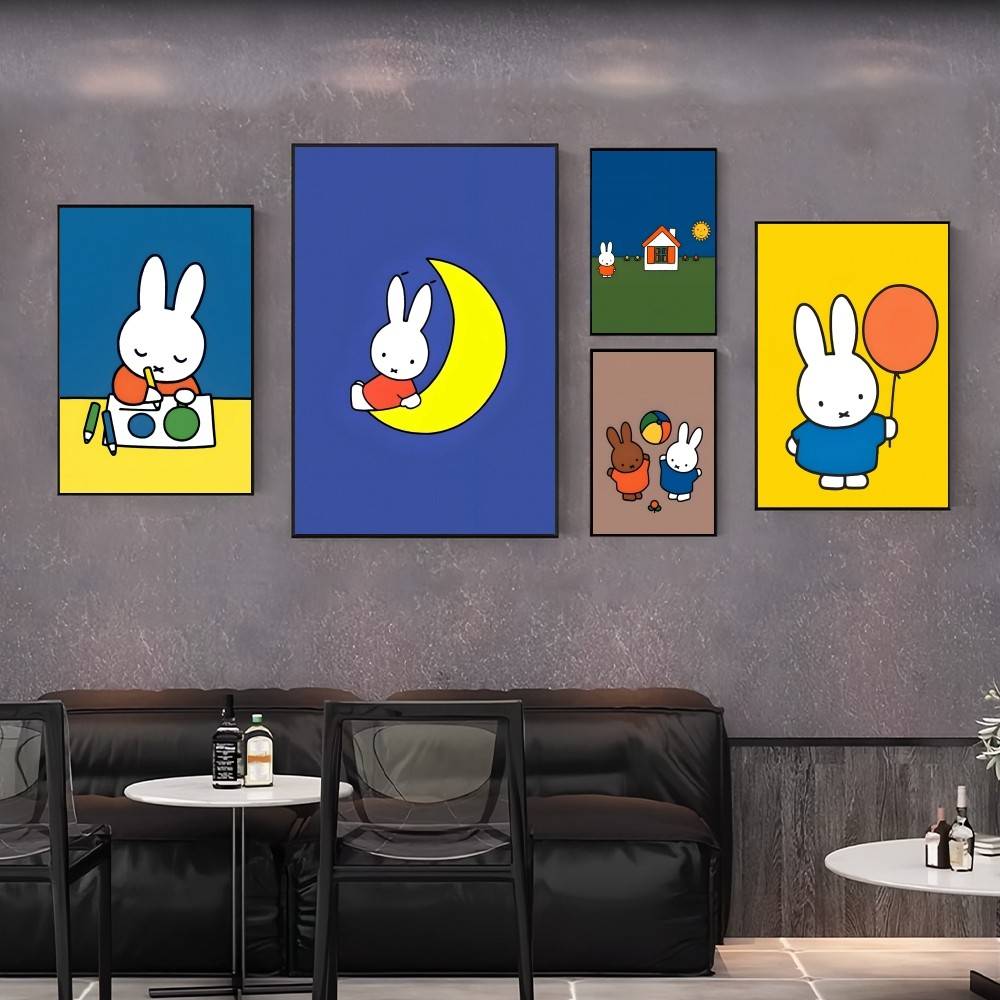 Plakat z kreskówkową M-Miffy,  – Home Cooking Meals recenzja i cena