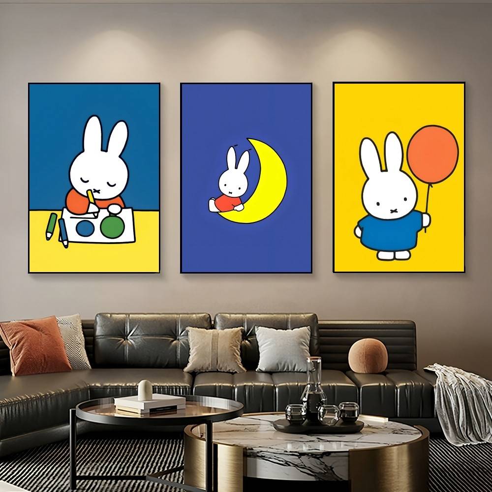 Plakat z kreskówkową M-Miffy,  – Home Cooking Meals recenzja i cena